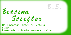 bettina stiefler business card